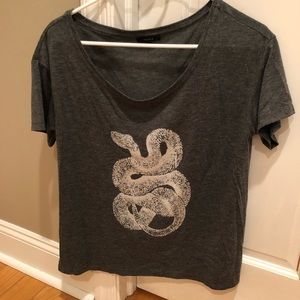 Talula Grey Snake Graphic T Shirt
